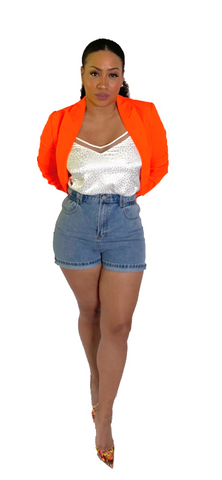 High Waist Denim Shorts