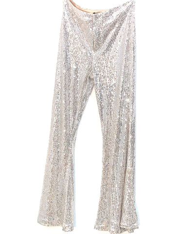 Sliver Sequin Wide Legs Pant